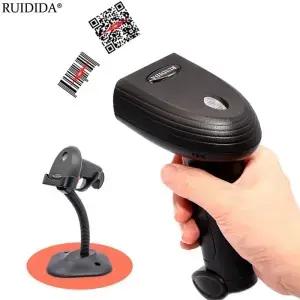 유선 1D 2D 스캐너 홀더 포함 또는 무선 QR 코드 리더 스탠드 휴대용 바코드 블루투스