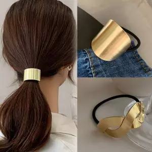 골드 헤어밴드 여성헤어밴드 곱창 머리띠 니트 골프 스크런치
