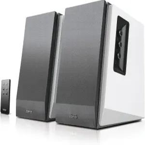 Edifier R1700BT 블루투스 책장 스피커 - 활성 근거리 스튜디오 모니터 전원 2.0 설치 나무 인클로저 66w