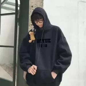 남성 겨울 오버핏 레터링 후드티 3컬러 루즈핏 기모 맨투맨 후드티셔츠