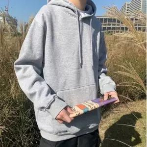남자 오버핏 기모 후드티 가을 겨울 데일리 모자티 2색 구성