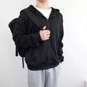 남녀공용 오버핏 후드티 가을 봄 4계절 무지 회색 후드집업 간절기