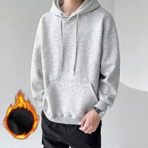남녀공용 루즈핏 포켓 후드티 데일리 겨울 기모 긴팔 맨투맨