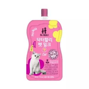 닥터할리 펫 밀크 캣 200ml 고양이파우치 고양이트릿 고양이닭가슴살 (WECAD4B)