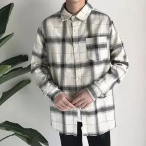 남성 오버핏 긴팔 셔츠 루즈핏 데일리 남방 캐주얼