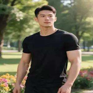 [라일리의류] Rly 남성 베이직 무지 여름 라운드넥 반팔티셔츠 4컬