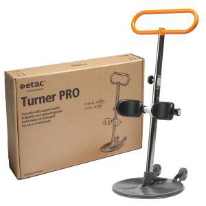 Etac Turner PRO 환자 이송 보조 - 안전 작업 부하가 높은 노인을 위한 좌식 리프트(440파운드) 플랫폼 디스크 및 미끄럼 방지 바닥을 사용한 안전한 이송을 리프트 이동성 지원