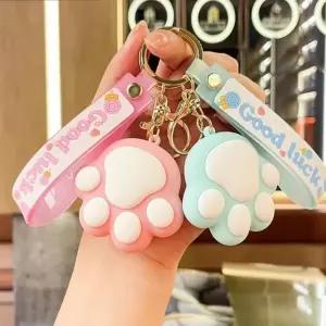 [MEL0410966]고양이 기본 인형키링 발바닥 키홀더