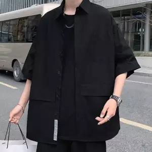 패션 위아 여름 남성 시원한 오버핏 카라 티셔츠 나시