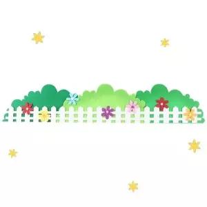 7000 펠트 흰색울타리 신형 미우 투톤 꾸미기재료