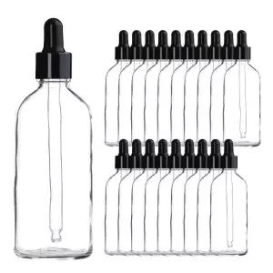 블랙 뚜껑 위아 100ml 20개 스포이드 투명 향수 DIY
