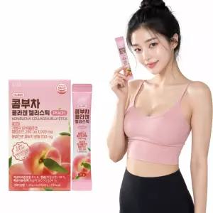 콤부차 콜라겐 젤리스틱 복숭아맛 피쉬콜라겐 1000mg 20g 14포 이너뷰티