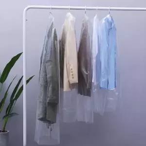 세탁소 아무 비닐 옷커버 약100매 60x120cm 옷걸이