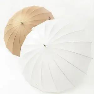 여성용 심플 클래식컬 우산/접이식 튼튼한 큰 장우산 장우산