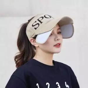 [패션소품] 선캡모자 여성용 스포츠 여름 스포츠모자 베이지 썬캡
