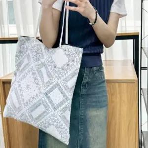 캐주얼 페이즐리에코백 일상 가방 숄더 가벼운 에코백 독특한가방