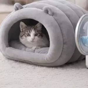 애벌레 고양이집 고양이 숨숨집 겸용 쿠션 하우스