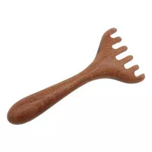 괄사 마사지기 얼굴 어깨 두피 지압기 머리 옻칠마사지기 종아리