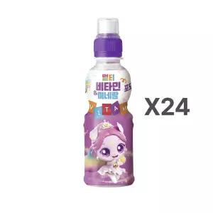 [웅진] 티니핑멀티비타민&미네랄포도펫200ml x 24개