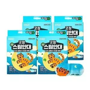 [총 40매] NEW 굿잠 무직타이거 병풀 스팀안대 10개입 4박스