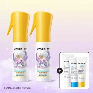[캐치!티니핑 한정판] 아토팜 키즈 쿨링 스포츠 선 스프레이 SPF50+ PA++++ 100ml×2개 세트+[증정]로션23ML+워시20ML+샴푸20ML