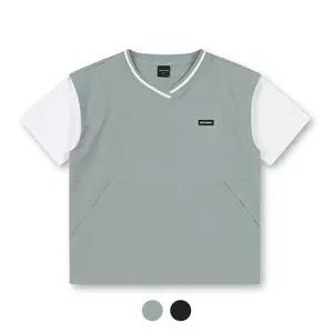 [폴햄키즈] 영스터 공용 브이넥 화섬 반팔티_PYE2TS3050