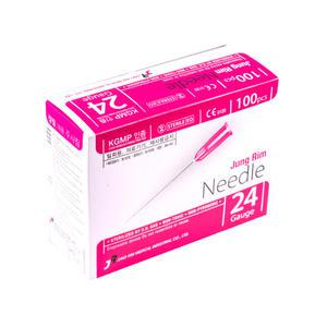 정림 일회용 주사침(장침) 24g x 60mm 100개입 롱니들
