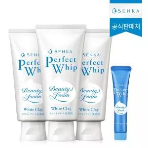 [센카] 퍼펙트 화이트 클레이 120g 3개 + [증정] 미니휩 15g