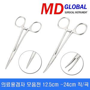의료용 켈리 겸자 재사용가능 12.5 - 24cm(직,곡) 포셉 가위 핀셋