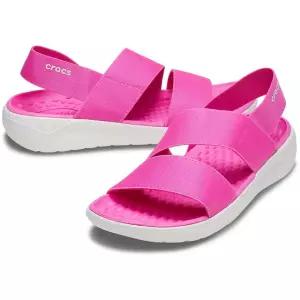 여성 라이트라이드 스트레치 샌들 / 206081-6QV 핑크 / Crocs LiteRide Stretch Sandal W