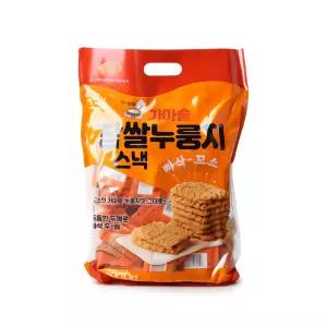가마솥 찹쌀 누룽지 스낵 900g / 곡물 구운보리 김쌀과자 어르신 간식 대용량 과자