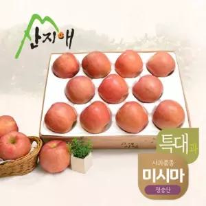 산지애 알뜰 못난이사과 특대) 4kg 1box 청송산 미시마 당도선별