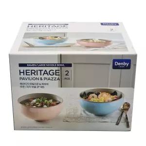 덴비 면기 세트 2P 영국산 / DENBY 코스트코 국그릇 라면 국수 냉면 우동