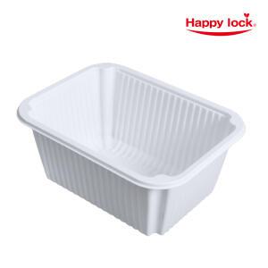 해피락 19159 실링 배달 포장 용기 19x15x9cm 720개 화이트/블랙