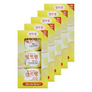 엘지 알뜨랑 알뜰하게 오래쓰는 비누 옐로레몬 140g 3입 5개 옐로우 세안