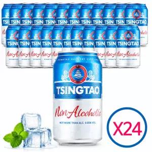 칭따오 논알콜릭 무알콜 맥주 탄산음료 330ml 24캔 1박스