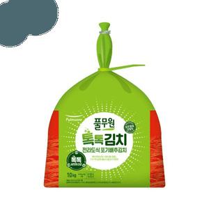 풀무원 톡톡 씨앗 유산균 전라도 포기김치 10kg 국내산 국산 배추김치 맛있는 식사 간편