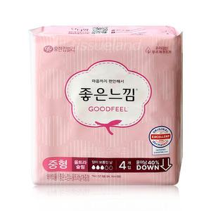 좋은느낌 오리지널 울트라슬림 날개 중형 4개입x1개 휴대용 자판기용 생리대