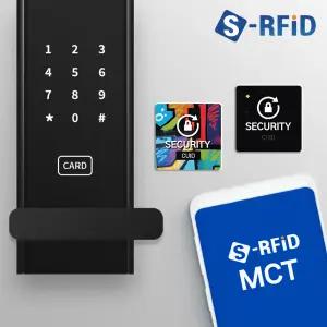 RFID 태그 스티커 도어락 공동현관 복사 스마트폰 CUID PVC 태그