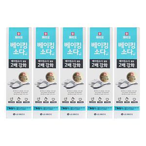 엘지 페리오 치약 베이킹소다 담은 플러스 100g 5개