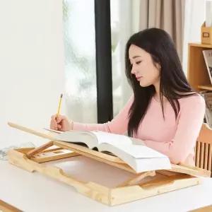 곧은나무 원목 각도조절 보조책상 800 소나무 5단계