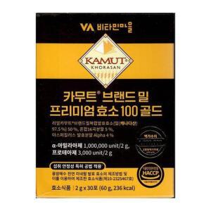 비타민마을 카무트 브랜드 밀 프리미엄 효소 100 골드 2g x 30포 (AD)
