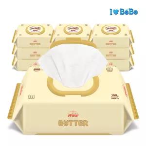 아이러브베베 버터 100매 10팩 캡형 아기물티슈