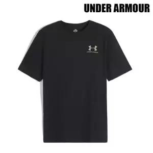 언더아머 [UNDER ARMOUR] UA 스포츠스타일 레프트 체스트 반팔 티셔츠 블랙 1326799-003