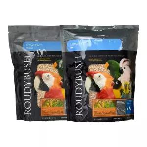 라우디부쉬 로우팻 펠렛 1.25kg 코뉴어 퀘이커 모란 왕관 아마존 회색 앵무새 사료 저지방 먹이