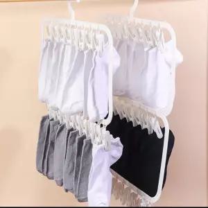 양말 걸이 건조대 세탁 빨래 집게 속옷 건조 (3단)