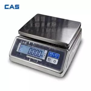 카스 방수저울 SWII-30CWS 30kg (10g) LCD 건전지타입 스테인리스저울