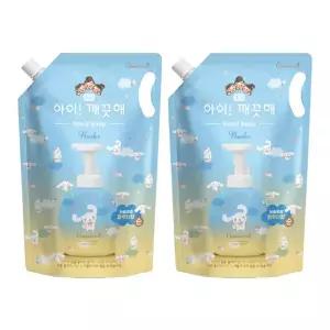 아이깨끗해 대용량 핸드워시 시나모롤 순 1.8L, 2개