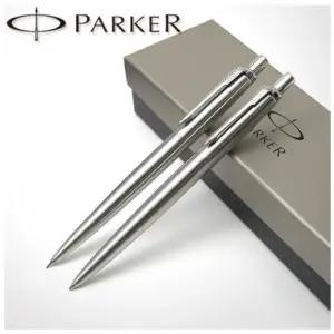 (스텐레스 흑 PARKER) 죠터 볼펜샤프세트/학생/학원/필기/학교/회사원/관공서/병원/회사/사무실/판촉/은행
