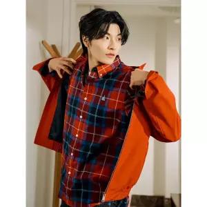 [빈폴멘][Essential] 헤릿 체크 셔츠 - 레드 (BC5164E066)